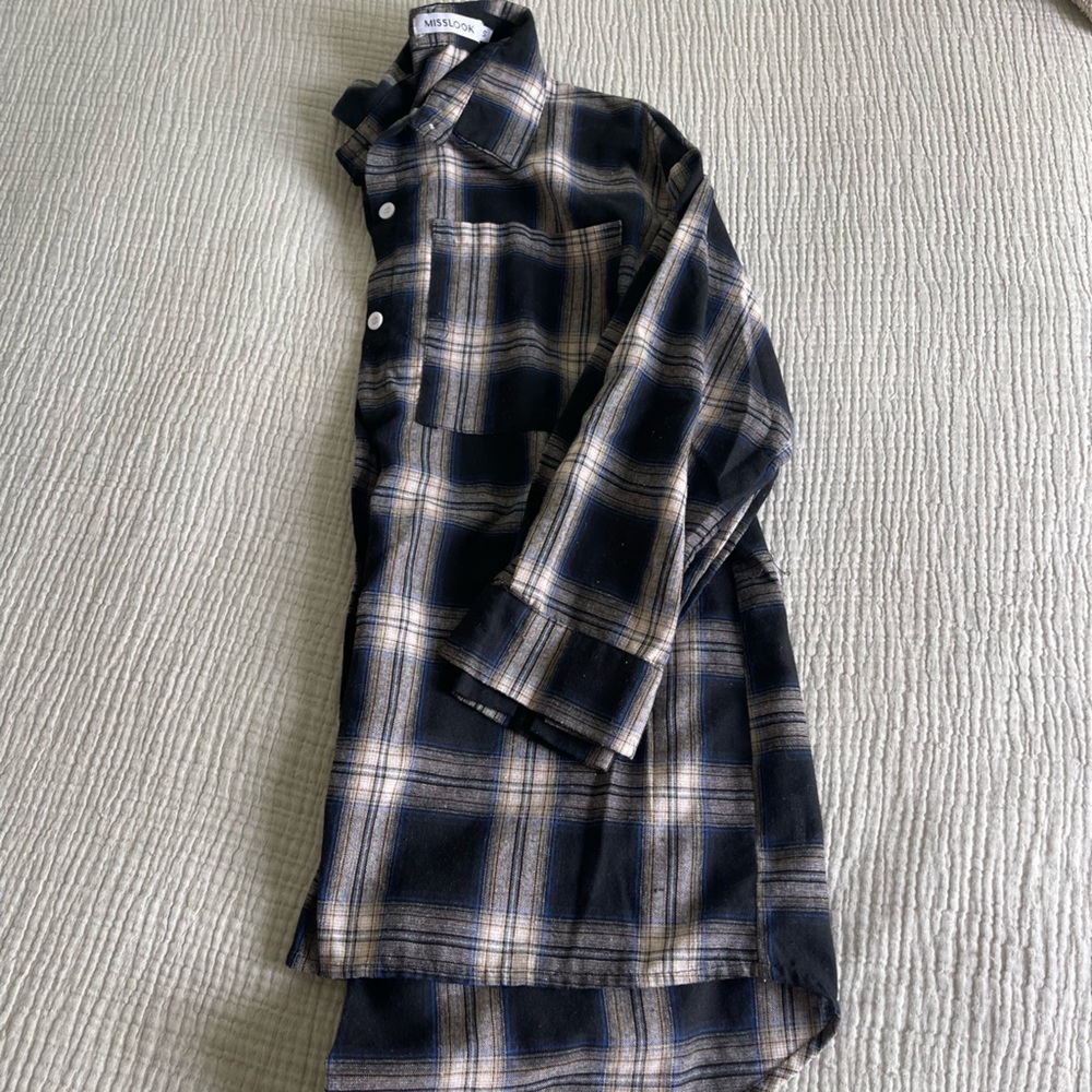 Misslook Oversized Flannel - size small